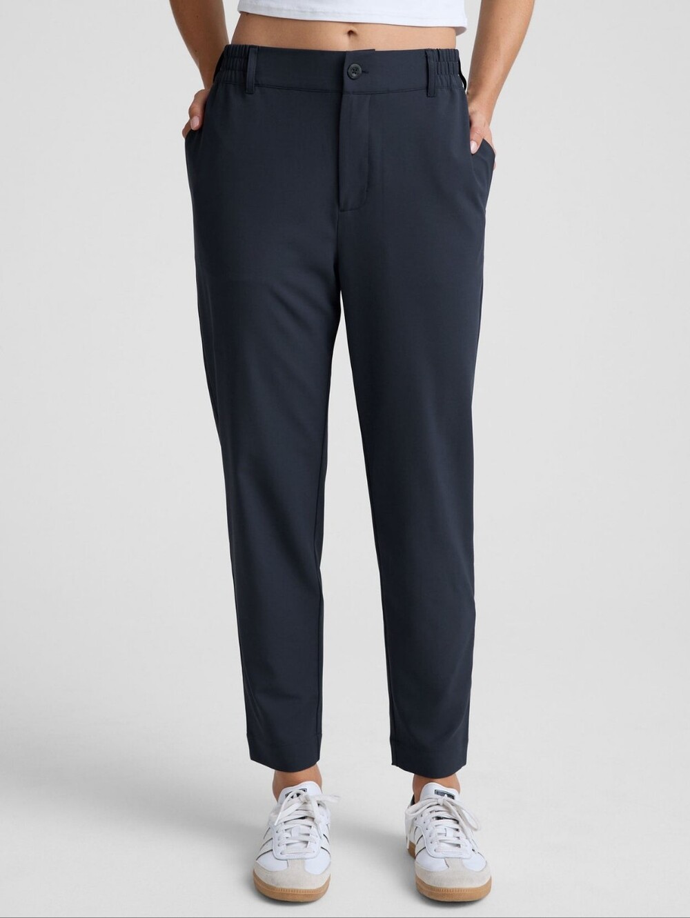 Beyond Yoga Navy Pants NWT, Status Cut, Large - Picture 7 of 11